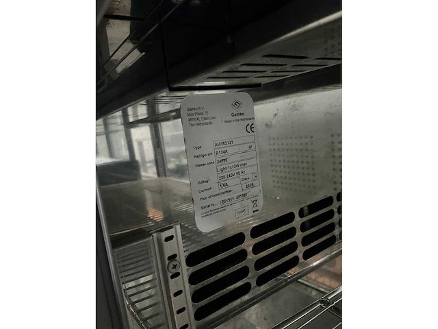 Gamko av/ms 131 koelvitrine - afbeelding 7 van  8