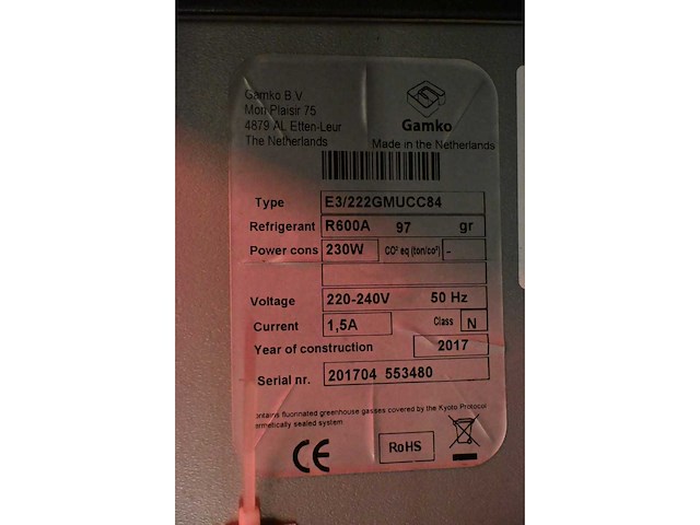 Gamko / coca-cola - e3/222gmucc84 - 3-deurs glasdeur barkoeling - afbeelding 6 van  6