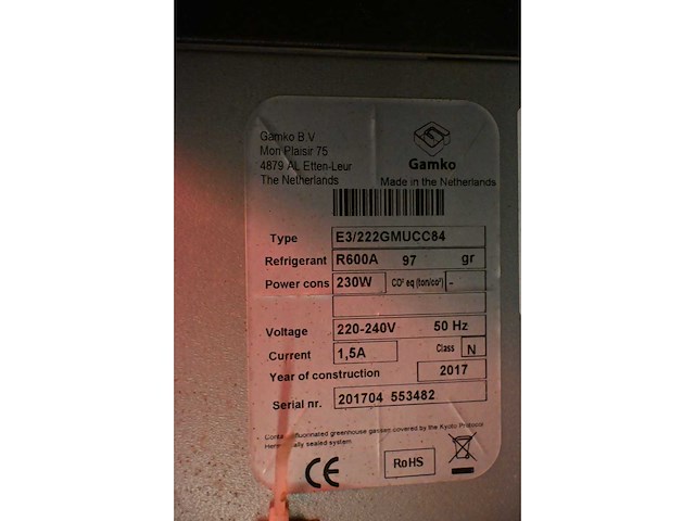 Gamko / coca-cola - e3/222gmucc84 - 3-deurs glasdeur barkoeling - afbeelding 6 van  6