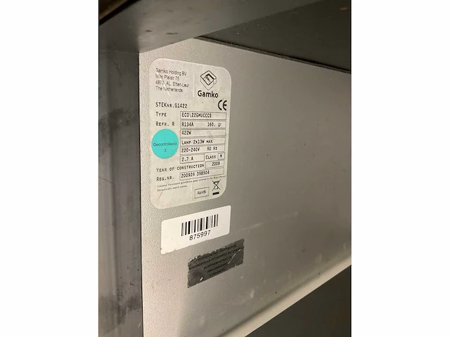 Gamko eco\22gmucccs dubbele glasdeur barkoeling - afbeelding 8 van  10
