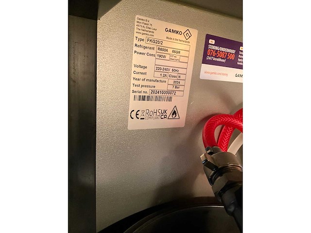 Gamko fkg20/2 tapinstallatie met koeling - afbeelding 4 van  6