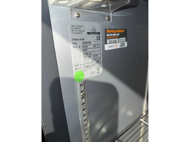 Gamko hfk20/290 2-deurs koelkast - afbeelding 2 van  3