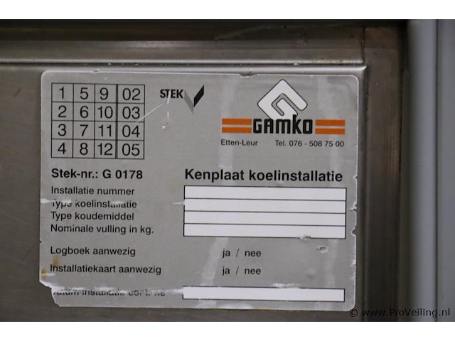 Gamko rvs koelwerkbank - afbeelding 6 van  9