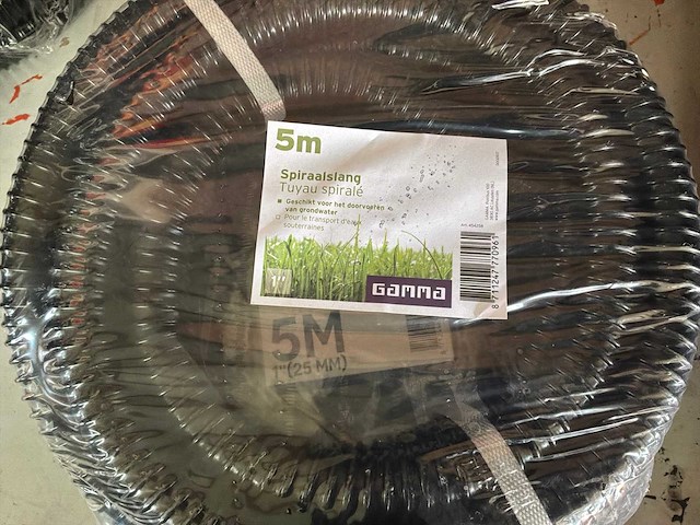 Gamma 5 mtr 1” spiraalslang (3x) - afbeelding 2 van  2