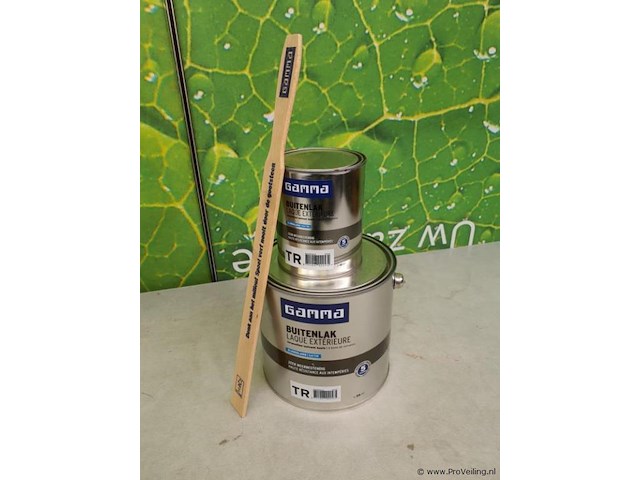 Gamma buitenlak tr - 2 emmers á 0.75 & 2.5ltr - afbeelding 1 van  5