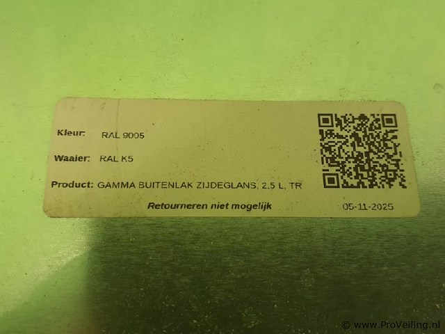 Gamma buitenlak tr - 2 emmers á 0.75 & 2.5ltr - afbeelding 5 van  5