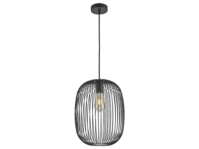 Gamma hanglamp nikki zwart 28 cm - afbeelding 1 van  3