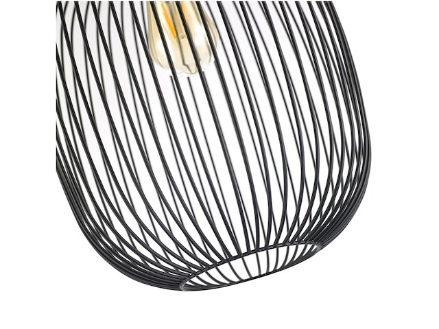 Gamma hanglamp nikki zwart 28 cm - afbeelding 2 van  3