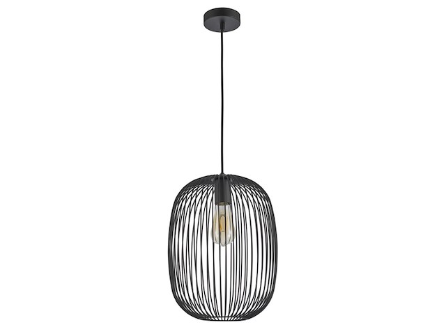 Gamma hanglamp nikki zwart 28 cm - afbeelding 3 van  3