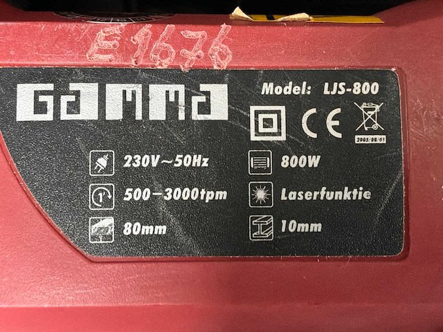 Gamma ljs-800 decoupeerzaag - afbeelding 4 van  4