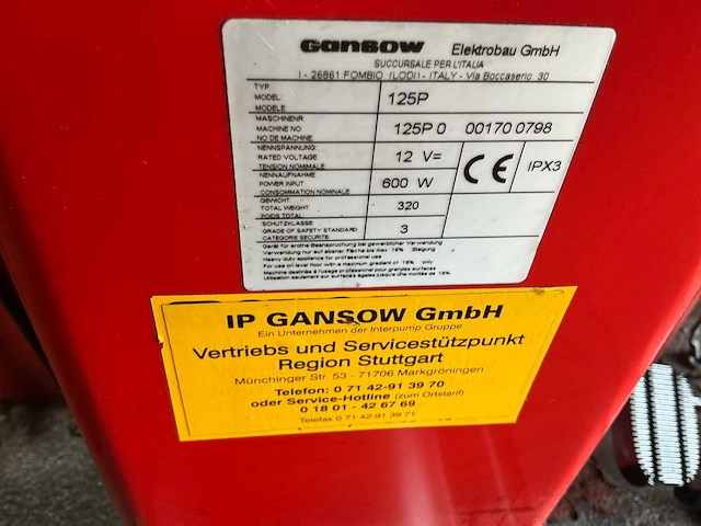 Gansow 125p zelfrijdende veegmachine - afbeelding 7 van  15