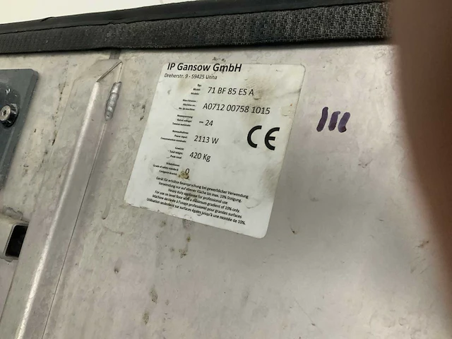 Gansow 71bf72esa zelfrijdende veegmachine - afbeelding 2 van  10
