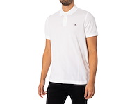 Gant pique polo wit m - afbeelding 1 van  4