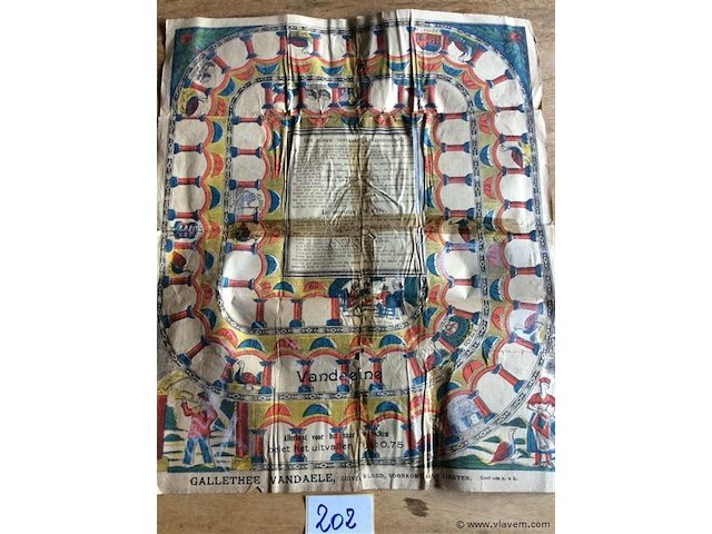 Ganzenspel j'1900. - afbeelding 1 van  4