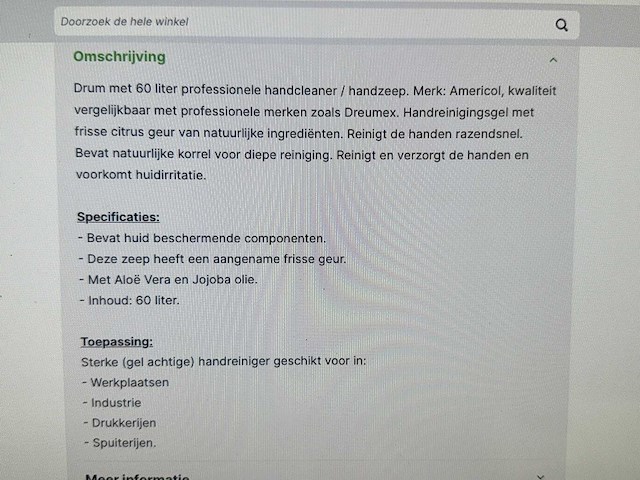 Garagezeep americol geel met korrel drum 60ltr pro - afbeelding 5 van  5