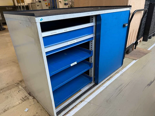 Garant - werkplaats kast met schuifdeuren en laden - cabinet - afbeelding 2 van  5