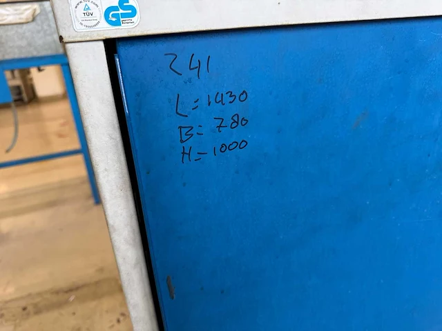 Garant - werkplaats kast met schuifdeuren en laden - cabinet - afbeelding 3 van  5