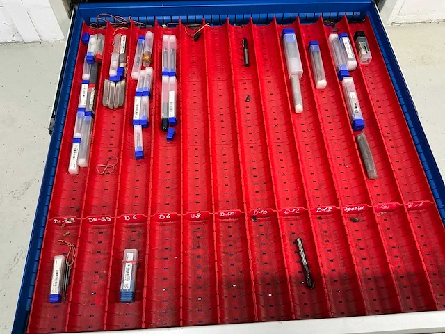 Garant gereedschap lade kast met inhoud, hardmetaal gereedschap - afbeelding 4 van  10