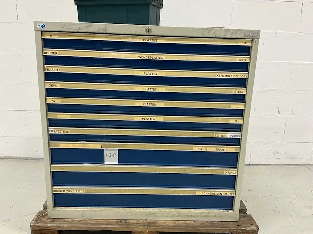 Garant gereedschapladenkast met 10 lade en inhoud - afbeelding 1 van  10