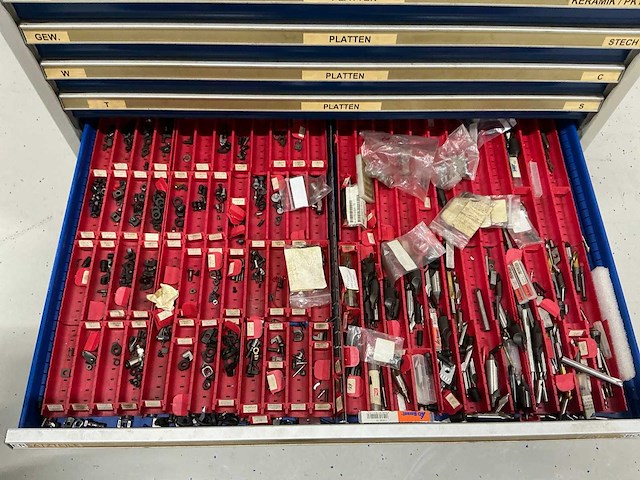 Garant gereedschapladenkast met 10 lade en inhoud - afbeelding 8 van  10