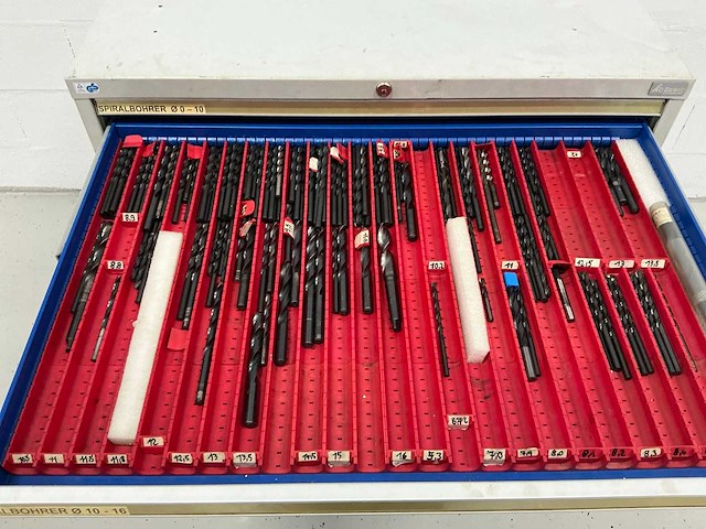 Garant gereedschapladenkast met 10 lade en inhoud - afbeelding 3 van  9