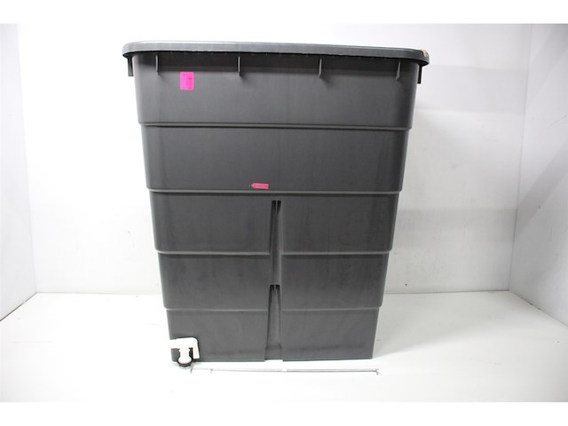 Garantia regenton rechthoekig grijs 300 liter met kraantje - afbeelding 2 van  3