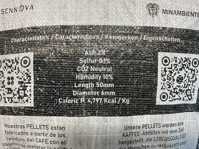 Garcabas pelletkorrels - koffiepellets uit koffiedoppen 15 kg (40x) - afbeelding 6 van  8