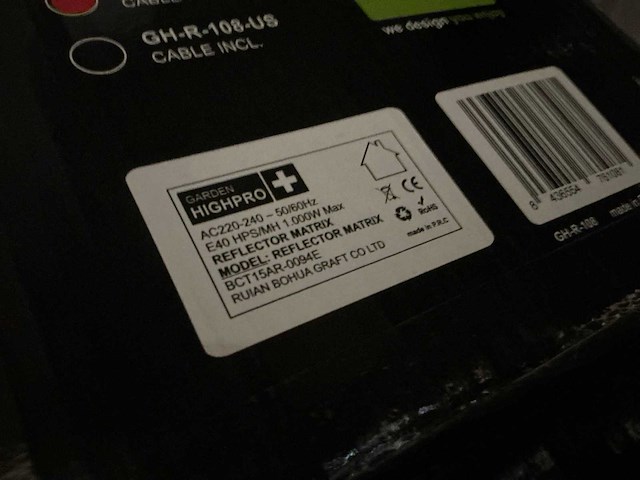 Garden highpro indoor matrix reflector kweeklamp (12x) - afbeelding 4 van  5