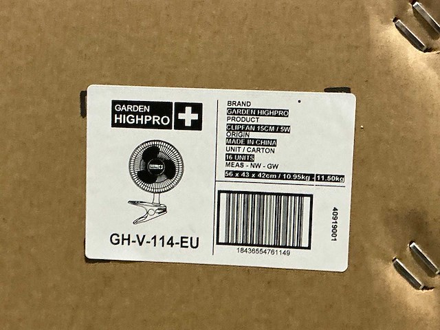 Garden highpro profan clipfan 15cm clip ventilator (176x) - afbeelding 3 van  3