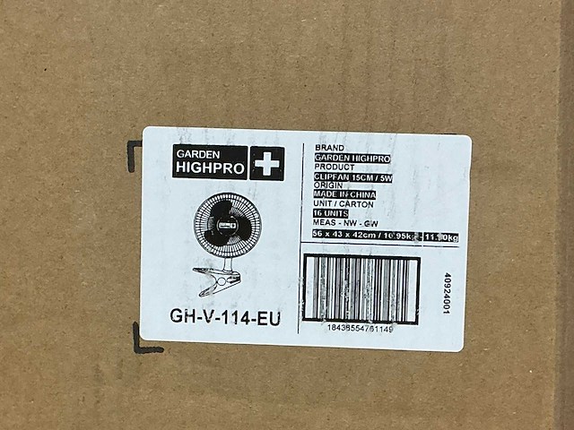 Garden highpro profan clipfan 15cm clip ventilator (64x) - afbeelding 2 van  3