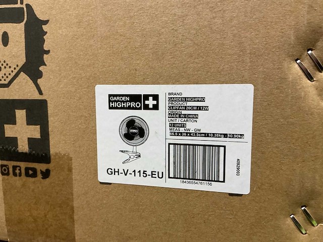 Garden highpro profan clipfan 20cm clip ventilator (132x) - afbeelding 4 van  4