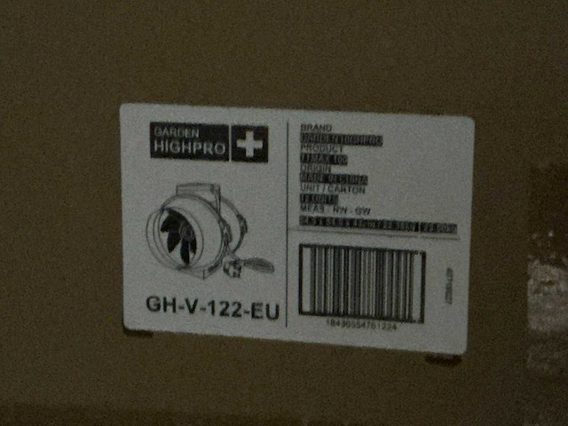 Garden highpro profan tt 187 m3/h inline extractor fan 100mm (96x) - afbeelding 5 van  5