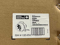 Garden highpro profan tt 280 m3/h inline extractor fan 125mm (96x) - afbeelding 4 van  4