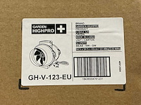 Garden highpro profan tt 280 m3/h inline extractor fan 125mm (96x) - afbeelding 5 van  5