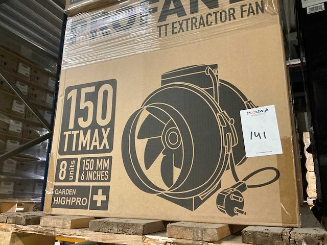 Garden highpro profan tt 520 m3/h inline extractor fan 150mm (48x) - afbeelding 4 van  4