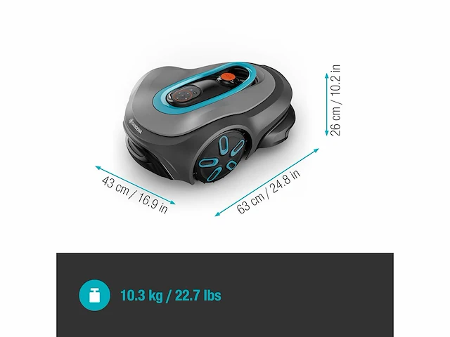 Gardena - smart sileno max 1000 - robotmaaier - afbeelding 5 van  7
