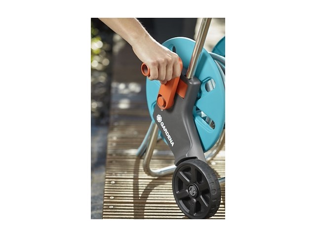 Gardena aquaroll s slangenwagen handmatig blauw, grijs, oranje - afbeelding 2 van  6