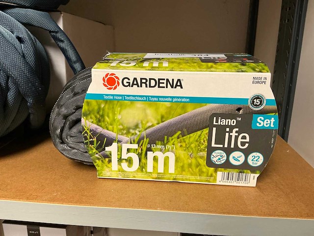 Gardena liano life 15m textiel tuinslang - afbeelding 1 van  2