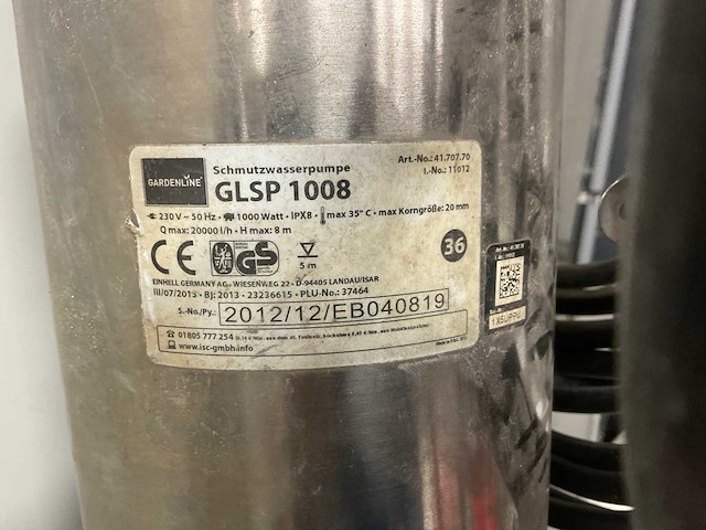 Gardenline glsp 1008 dompelpomp - afbeelding 2 van  2