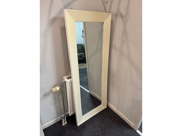 Garderobe met spiegel en sidetable, wit - afbeelding 5 van  8