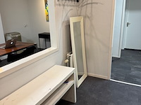 Garderobe met spiegel en sidetable, wit - afbeelding 8 van  8