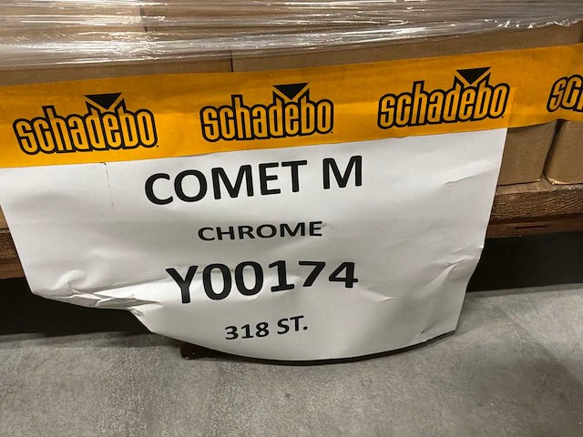 Gardinia ophangbeulgel chrome glazen plank. (318x) - afbeelding 5 van  5