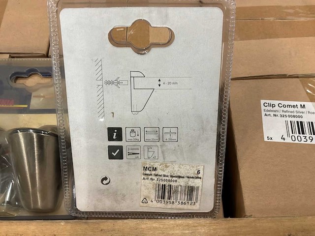 Gardinia ophangbeulgel zilver glazen plank. (887x) - afbeelding 5 van  5