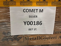 Gardinia ophangbeulgel zilver glazen plank. (887x) - afbeelding 3 van  3