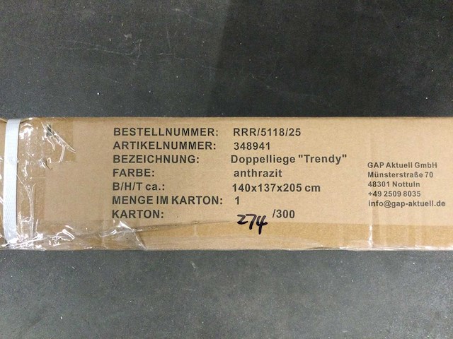Gardissimo - trendy - ligstoel schommelend - afbeelding 4 van  6