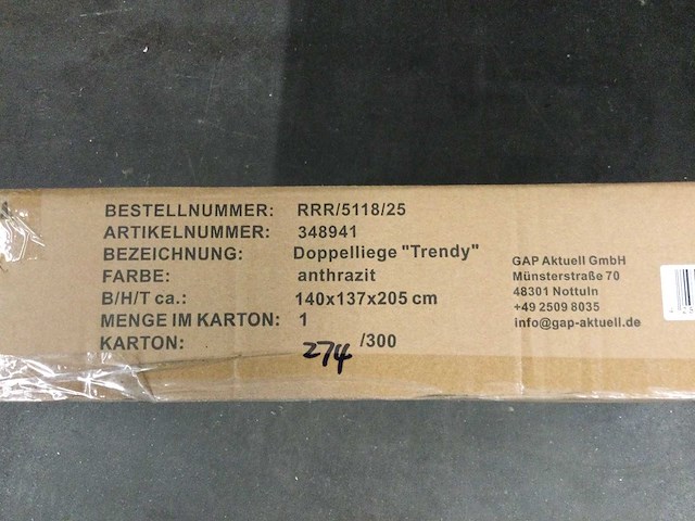 Gardissimo - trendy - ligstoel schommelend - afbeelding 3 van  5