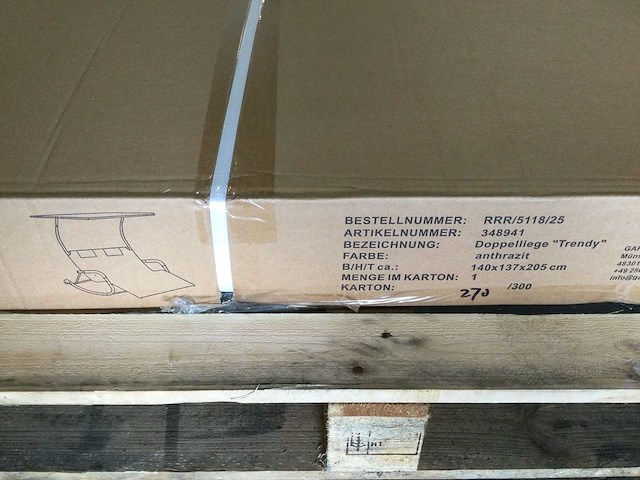 Gardissimo - trendy - ligstoel schommelend - afbeelding 4 van  6