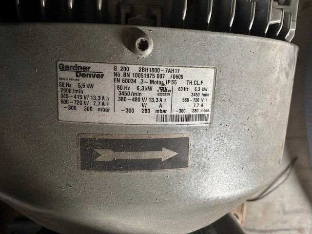 Gardner denver 2bh1800 vacuümpomp (2x) - afbeelding 6 van  7