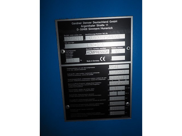 Gardner denver compressor - afbeelding 2 van  10
