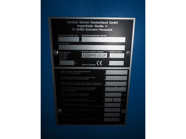 Gardner denver compressor - afbeelding 4 van  12